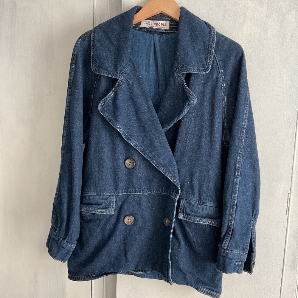 Free People Lined Cotton Denim Coat or Jacket